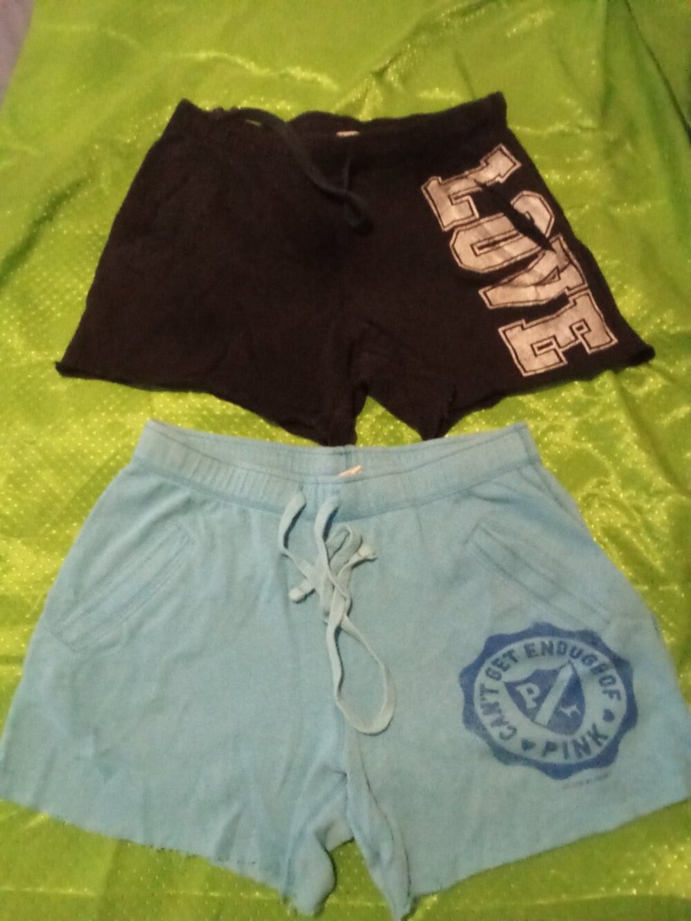 pink by vs 2 pair shorts